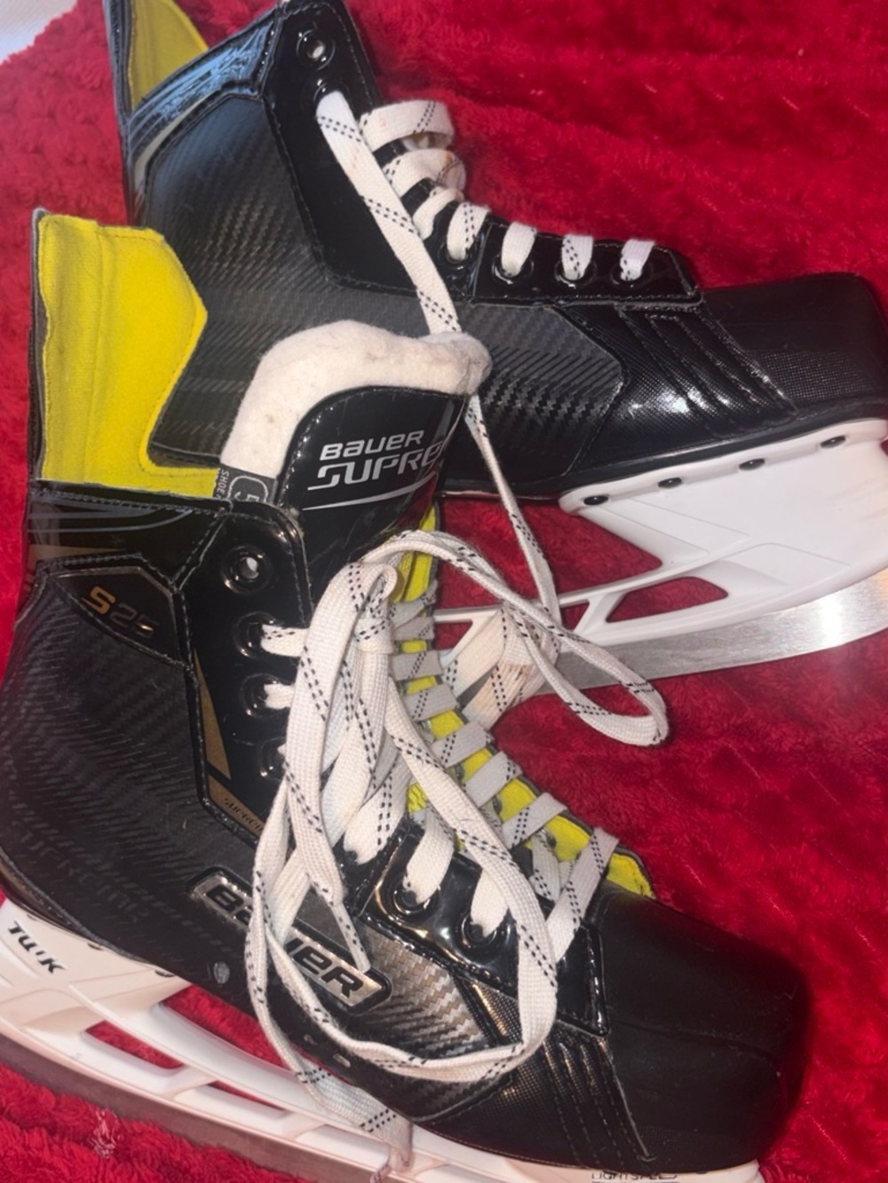 Bauer  Black and Yellow ice  Skates SIZE 6